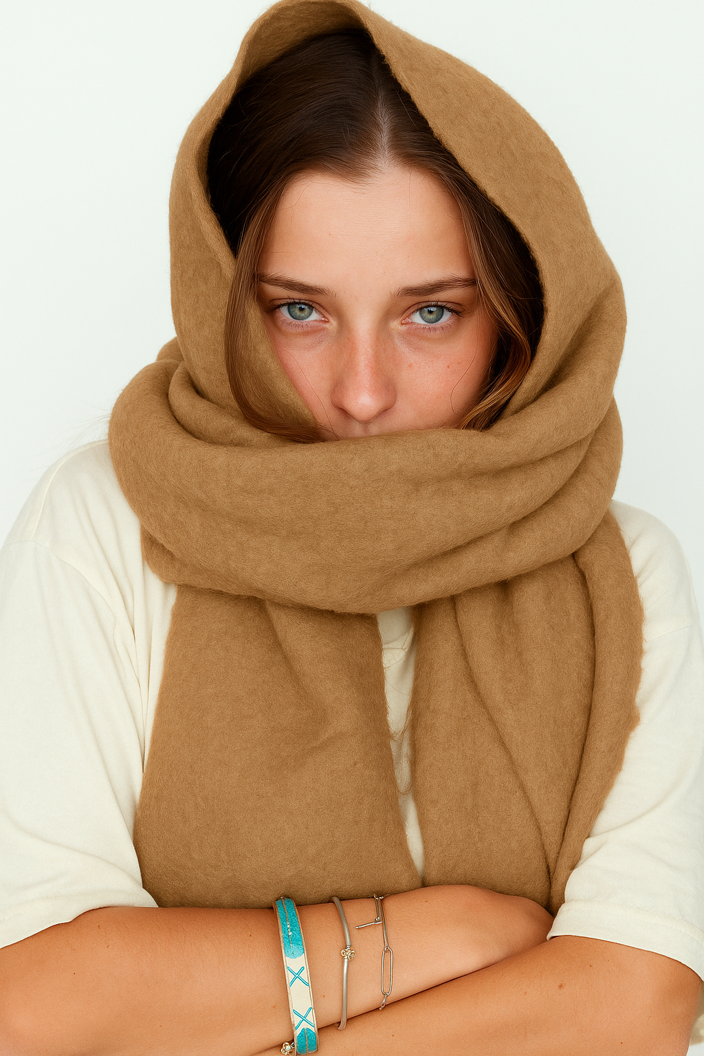 Bufanda Flaw Cafe Claro