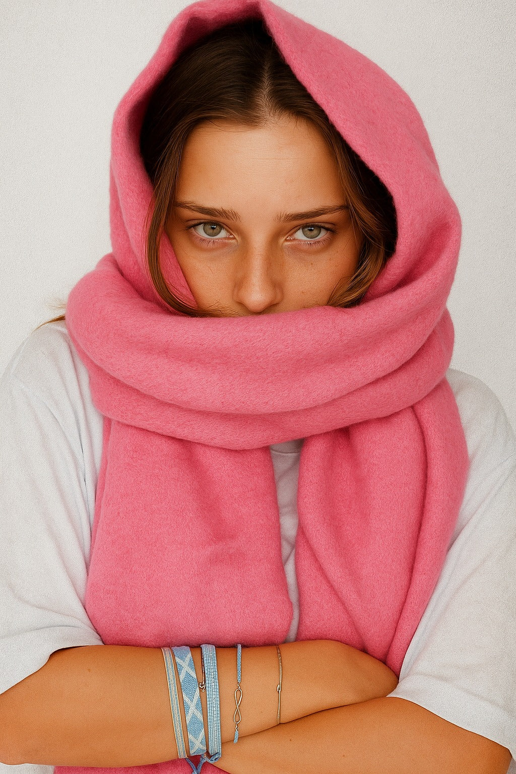 Bufanda Flaw Rosada