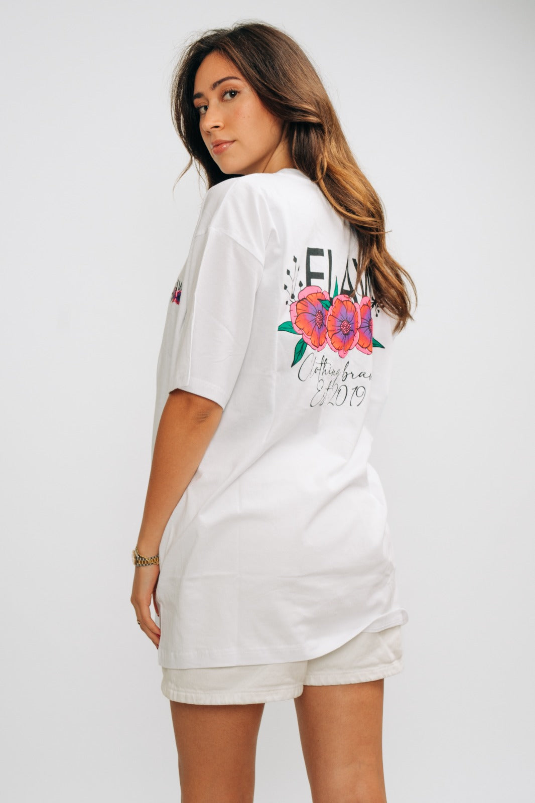Flaw Flowers T-Shirt White