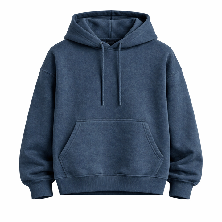 Polerón Oversize Boxy FLAW Liso Heavyweight 900g Unisex – Algodón Premium