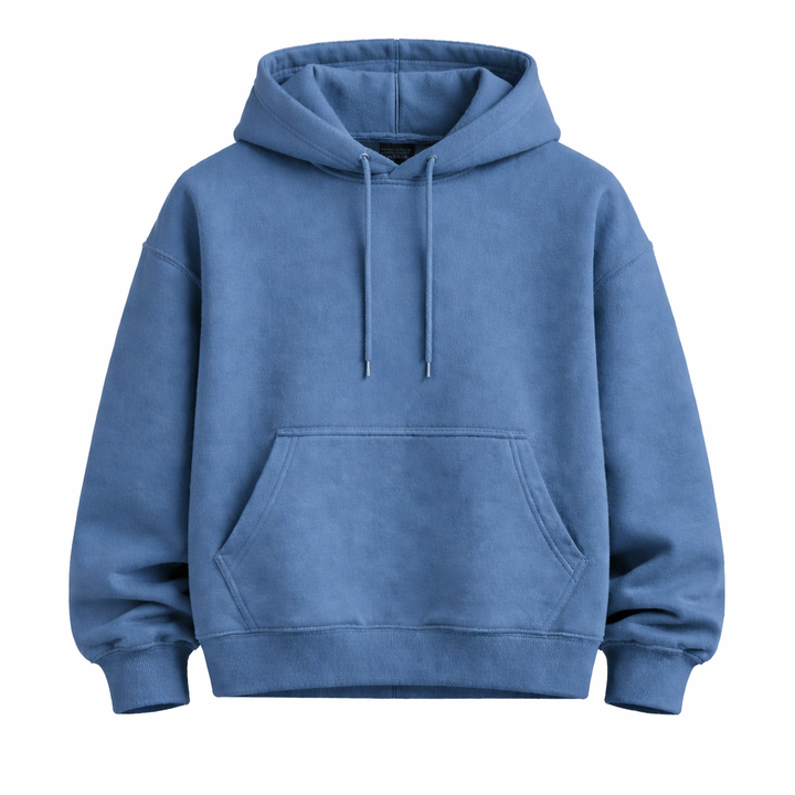 Polerón Oversize Boxy FLAW Liso Heavyweight 900g Unisex – Algodón Premium