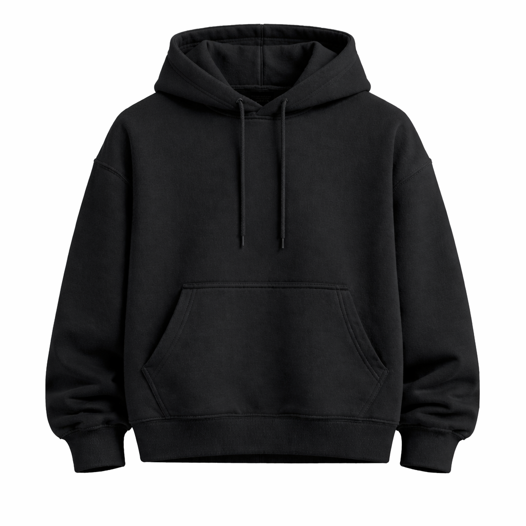 Polerón Oversize Boxy FLAW Liso Heavyweight 900g Unisex – Algodón Premium