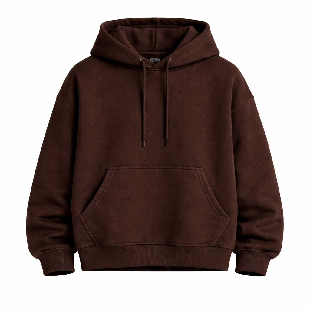 Polerón Oversize Boxy FLAW Liso Heavyweight 900g Unisex – Algodón Premium