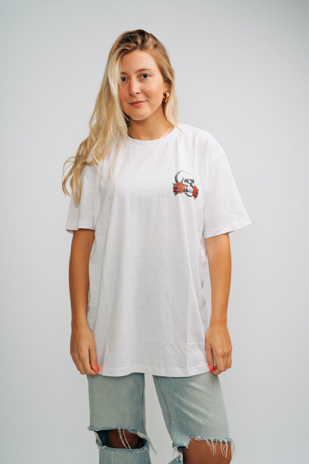 Flaw Rose T-Shirt White