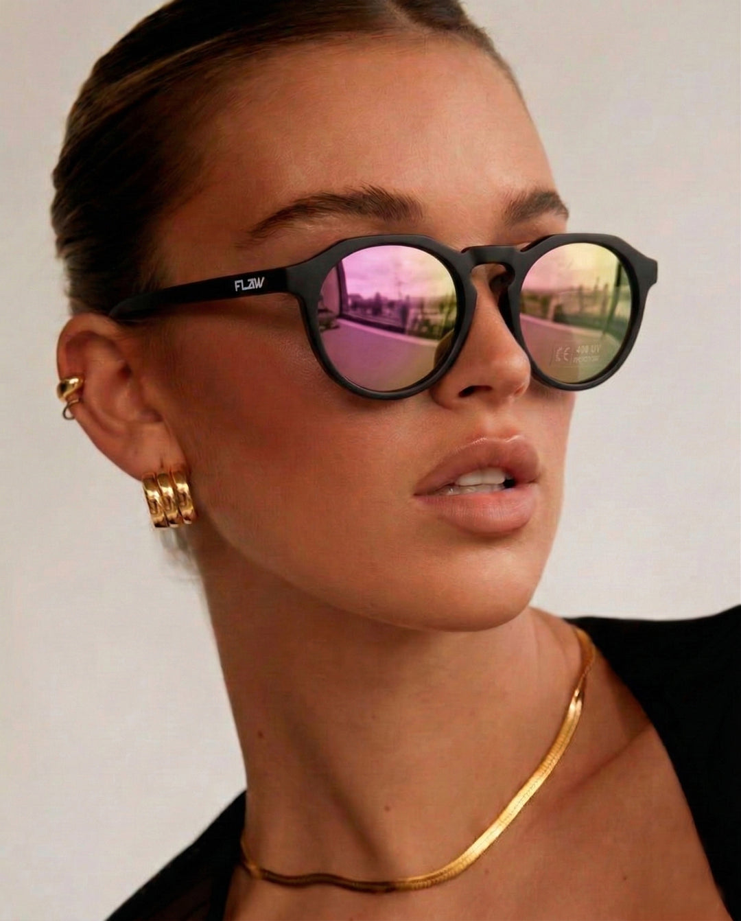 Lentes de Sol Polarizados Breck Pink Flaw