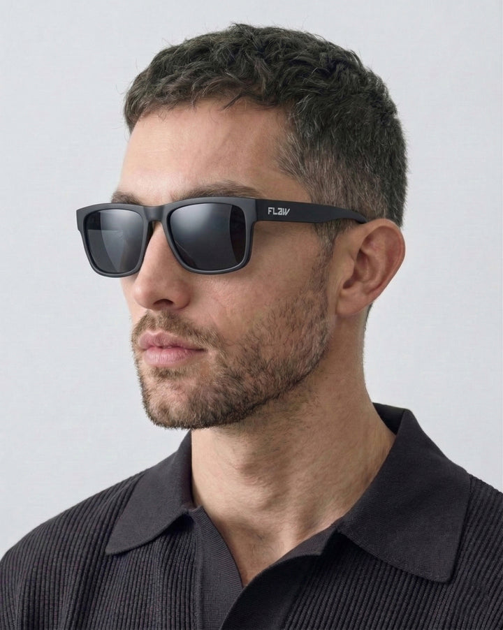 Lentes de Sol Polarizados Bison Black Flaw