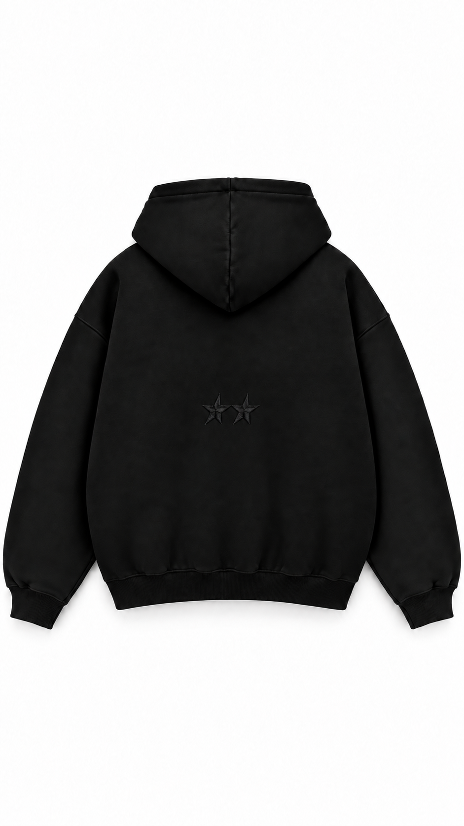 Poleron Essential Two Flaw - Negro - espalda
