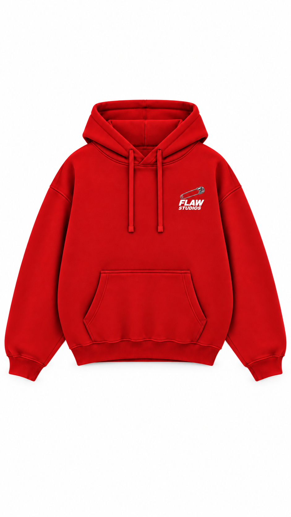Polerón Essential Pin 2.0 Flaw - Rojo - frente