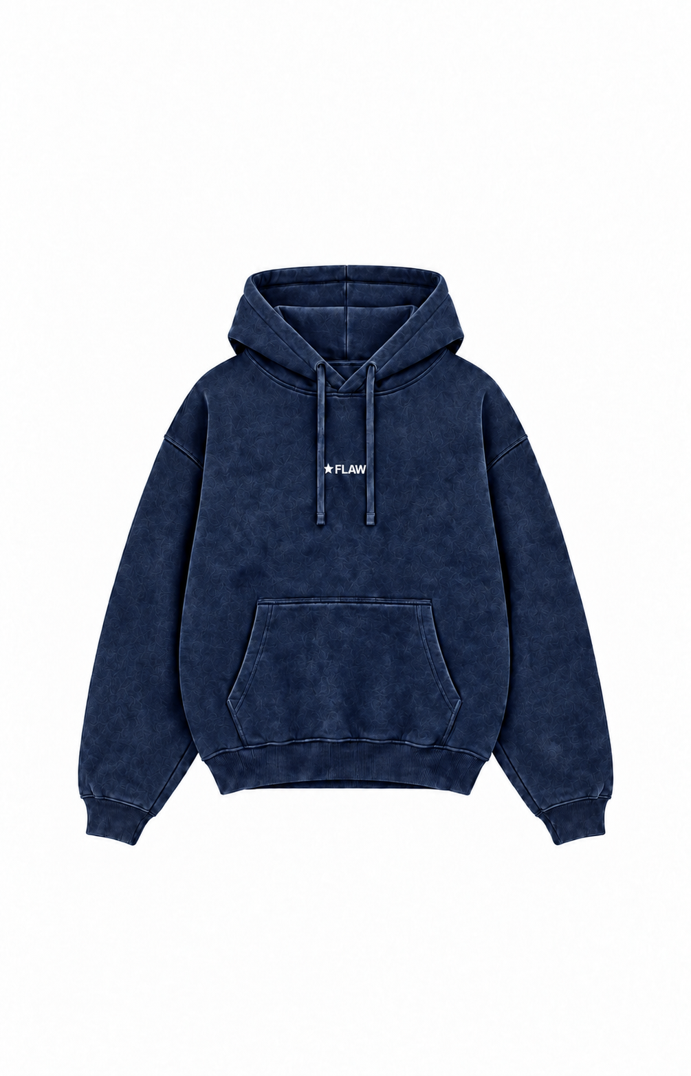 Poleron Essential Cosmic Acid 2.0 Flaw - Azul marino Acid Wash - frente