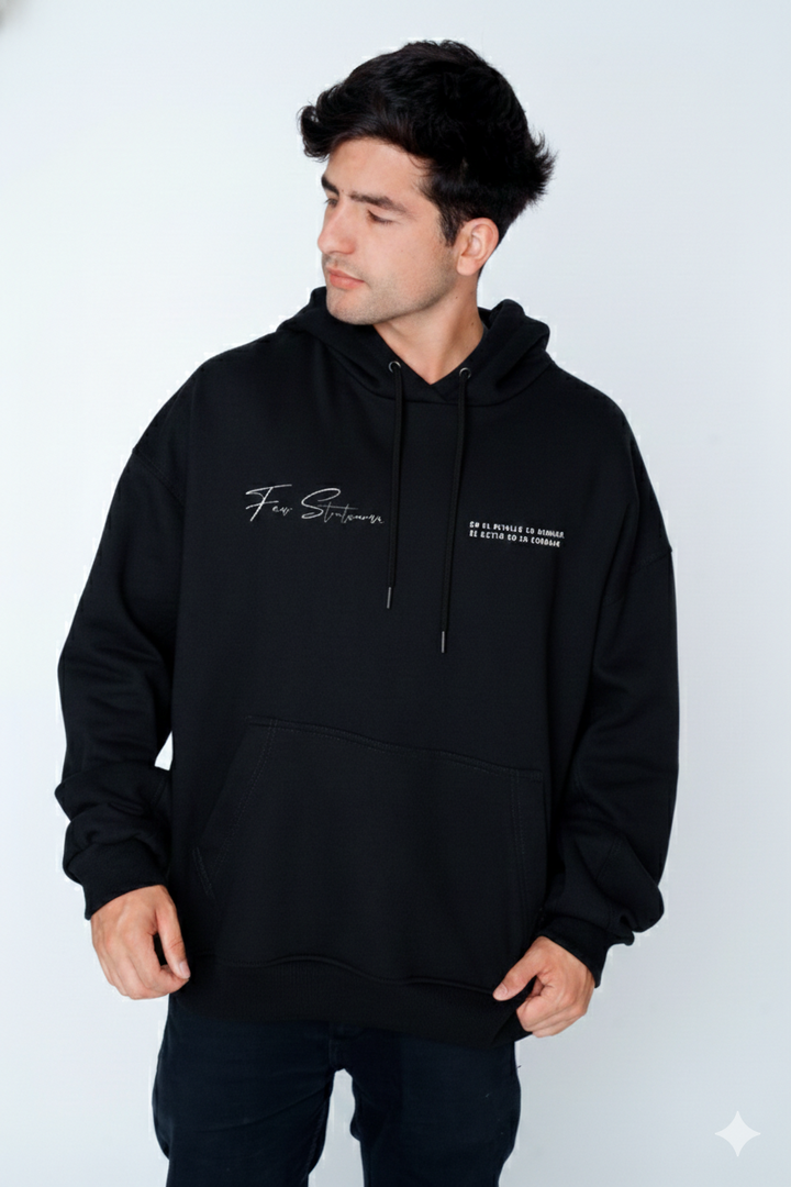 Poleron Streetwear Boxy Fit Flaw Essence