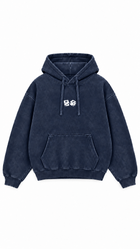 Poleron Essential Dice Acid Wash Flaw - Azul marino Acid Wash - frente