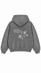 Polerón Essential Vía Flaw - Gris Acid Wash - espalda