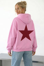 Polerón Essential Twins Flaw - Rosa - mujer - espalda