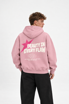 Polerón Essential Beuty Flaw - Rosa palo - hombre en estudio - espalda