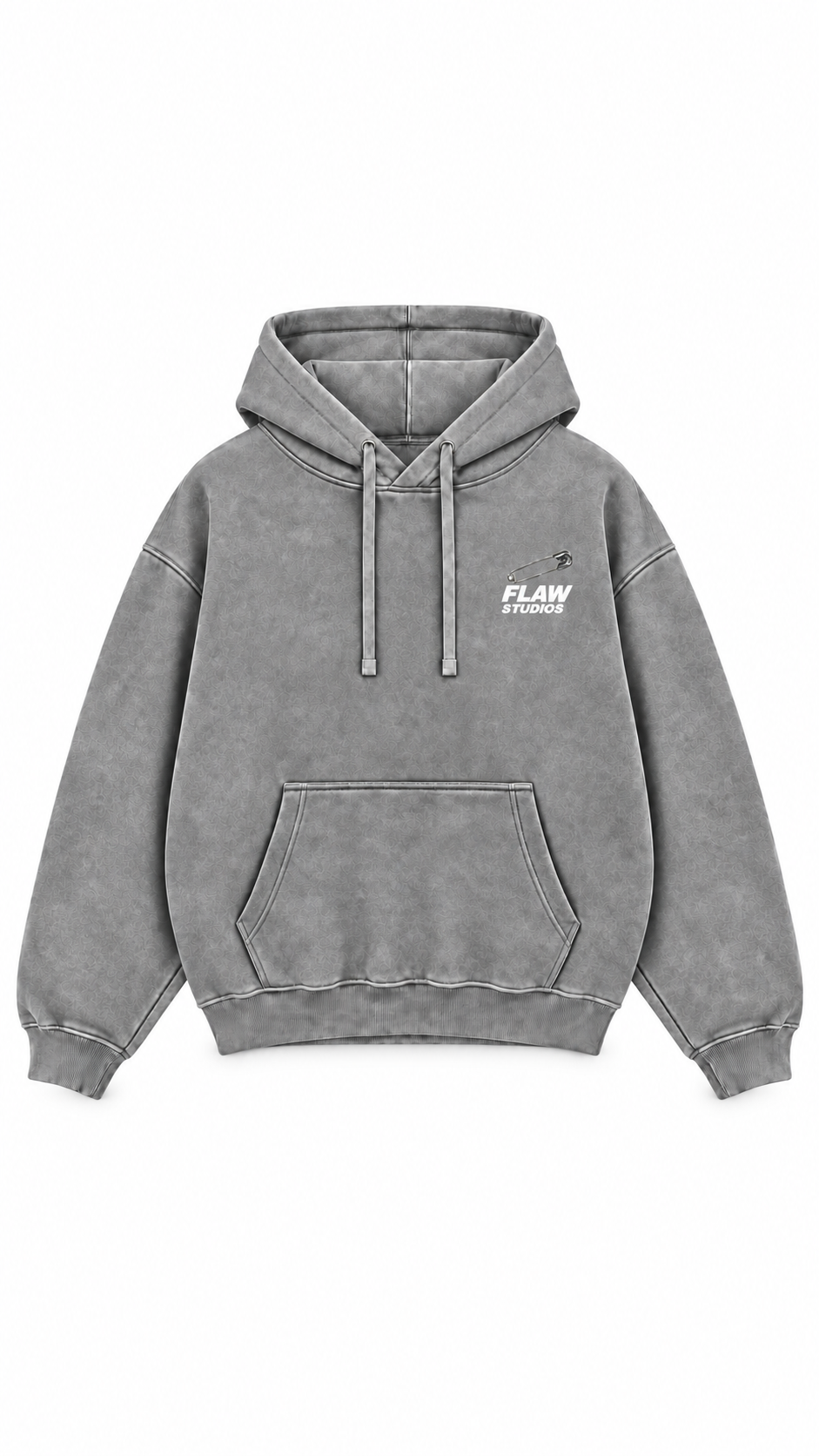 Polerón Essential Pin 2.0 Ácid Wash Flaw - Gris Acid Wash - frente