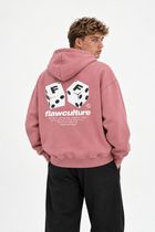 Polerón Essential Dice Flaw - Rosa palo - hombre en estudio - espalda