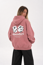 Polerón Essential Dice Flaw - Rosa palo - mujer en estudio - espalda