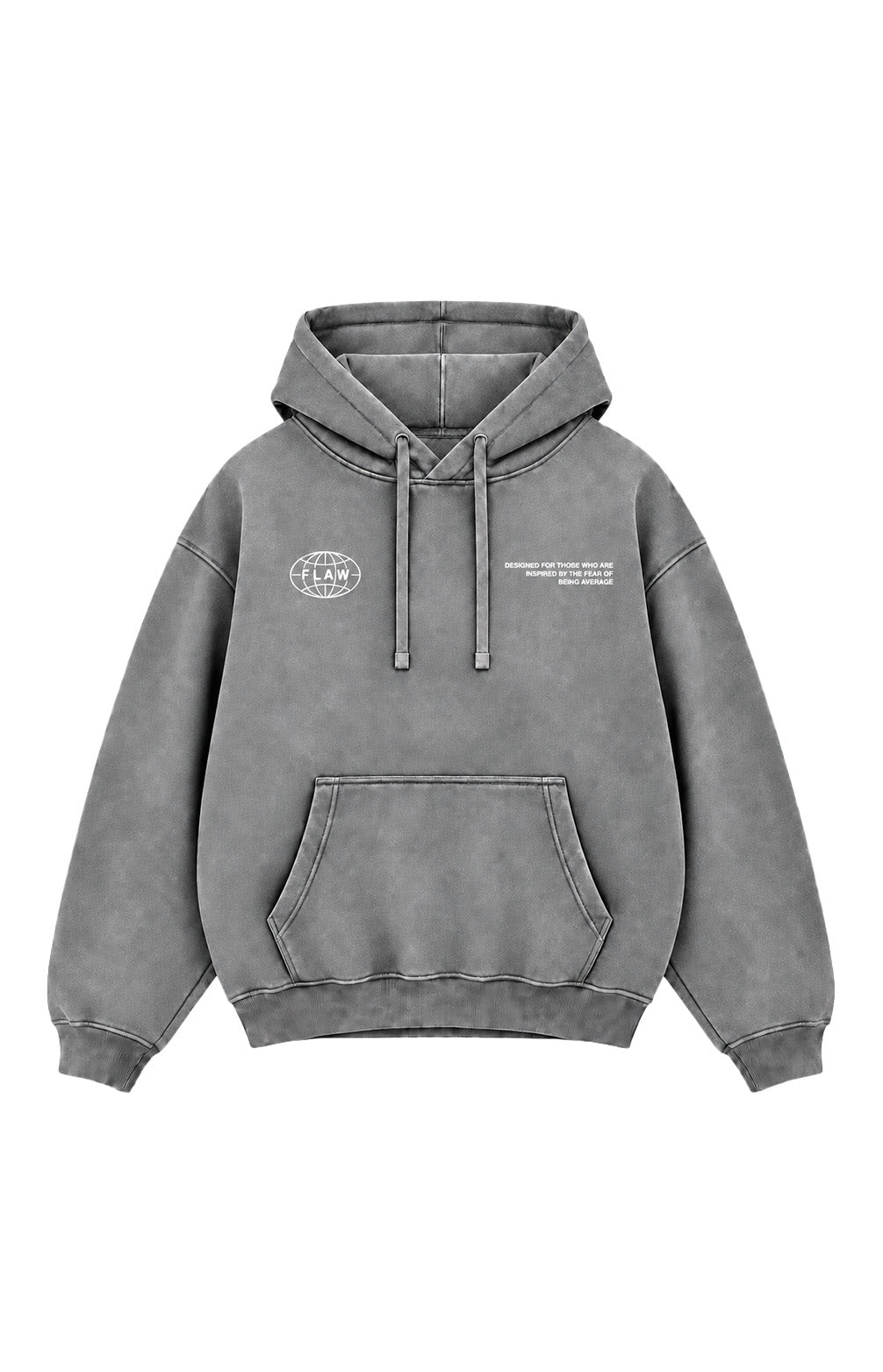 Polerón Essential World Flaw - Gris Acid Wash