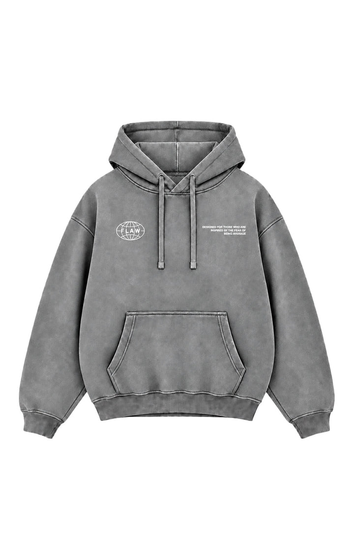 Polerón Essential World Flaw - Gris Acid Wash