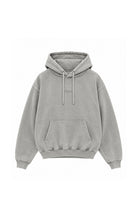 Polerón Essential Core Acid Wash Flaw - Gris - frente