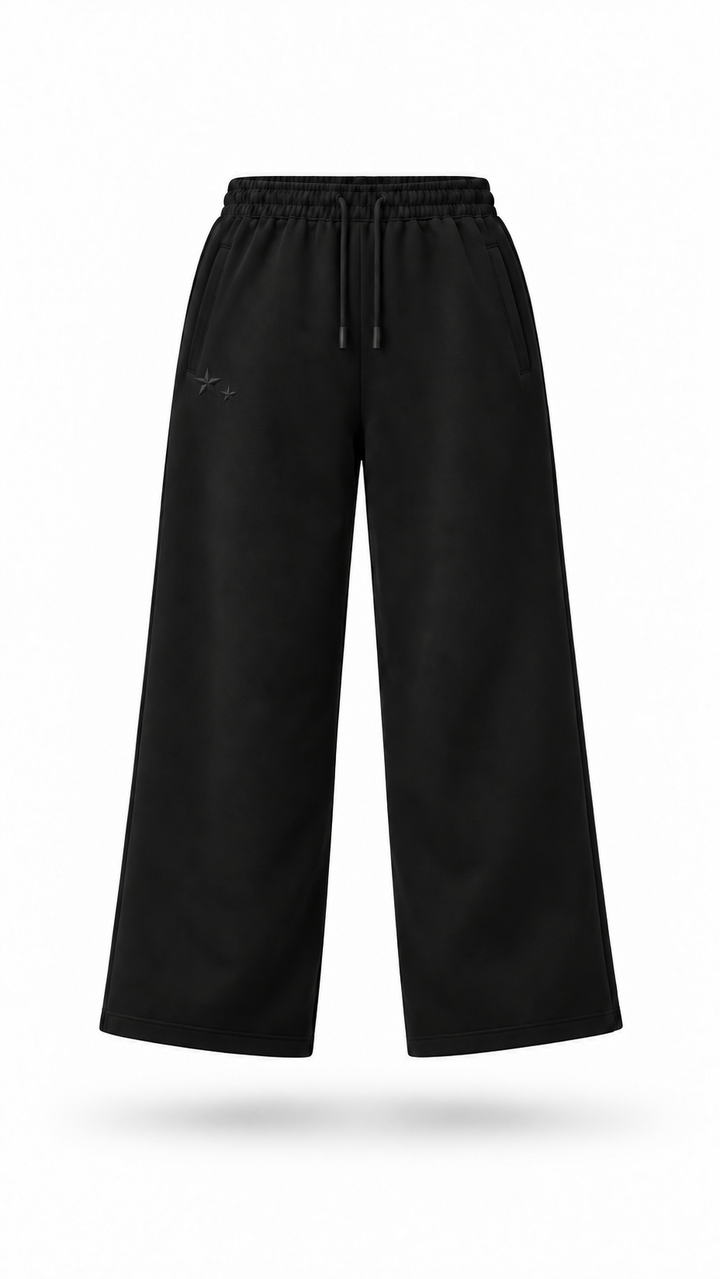 Pantalón Essential Black Stars Flaw, vista delantera