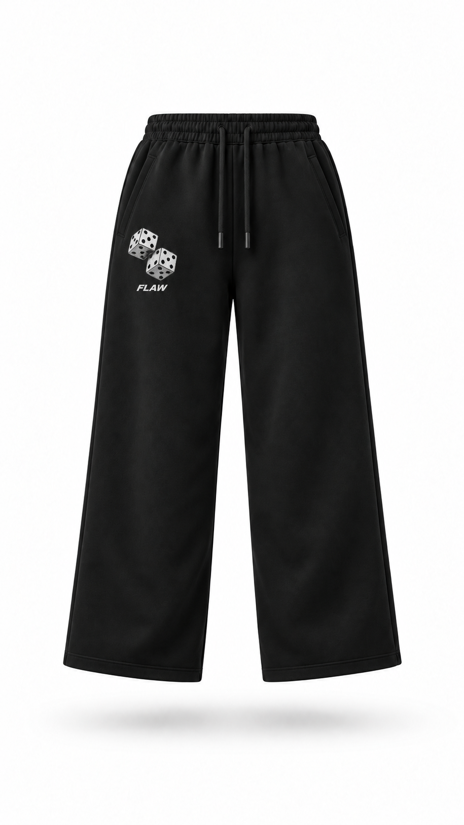 Pantalón negro Essential Dice Flaw con diseño de dados