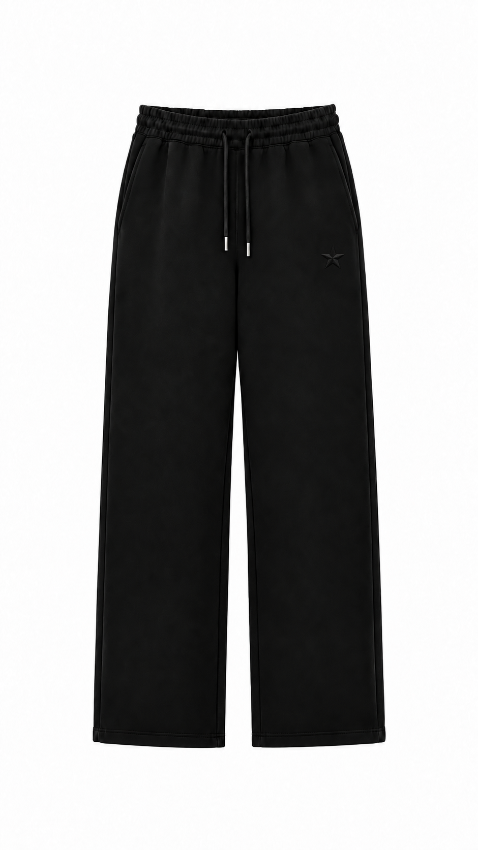 Pantalón negro Flaw estrella-negra
