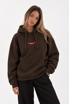 Polerón Essential Pepper Club Flaw - Cafe - mujer en estudio - frente