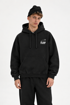 Polerón Essential Pin 2.0 Flaw - Negro - hombre en estudio - frente