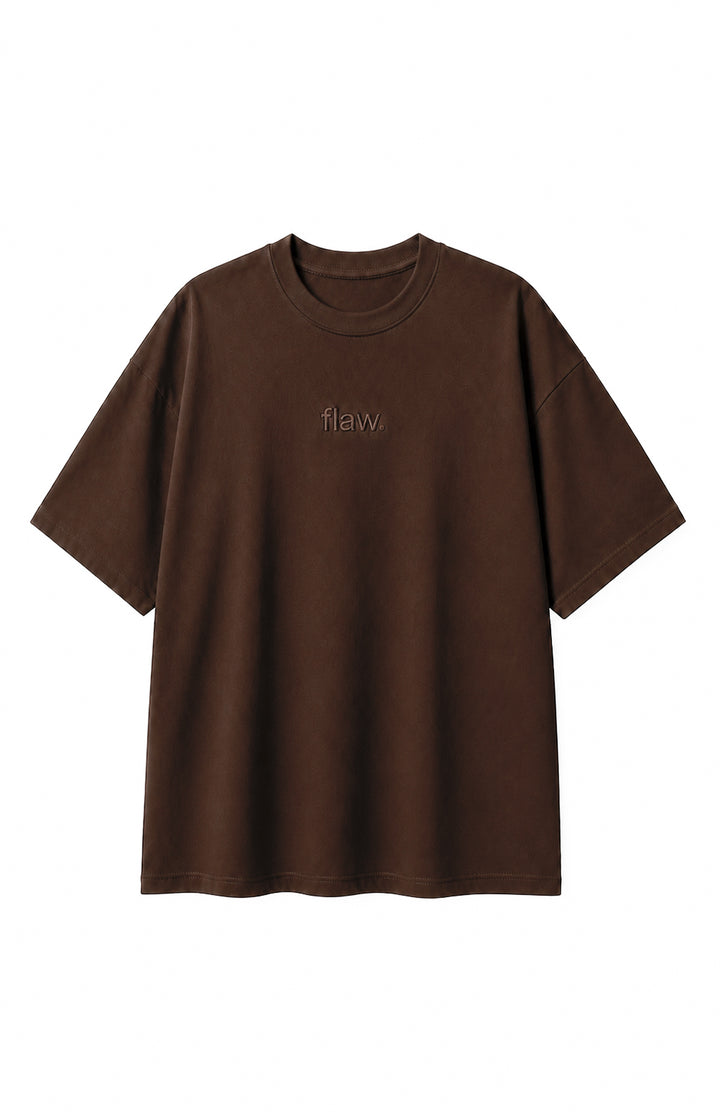 Polera Flaw Core Bordado