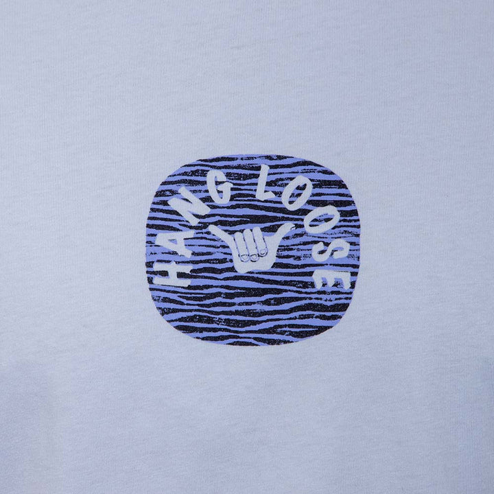 Polera Manga Corta Hombre Deck Celeste Hang Loose