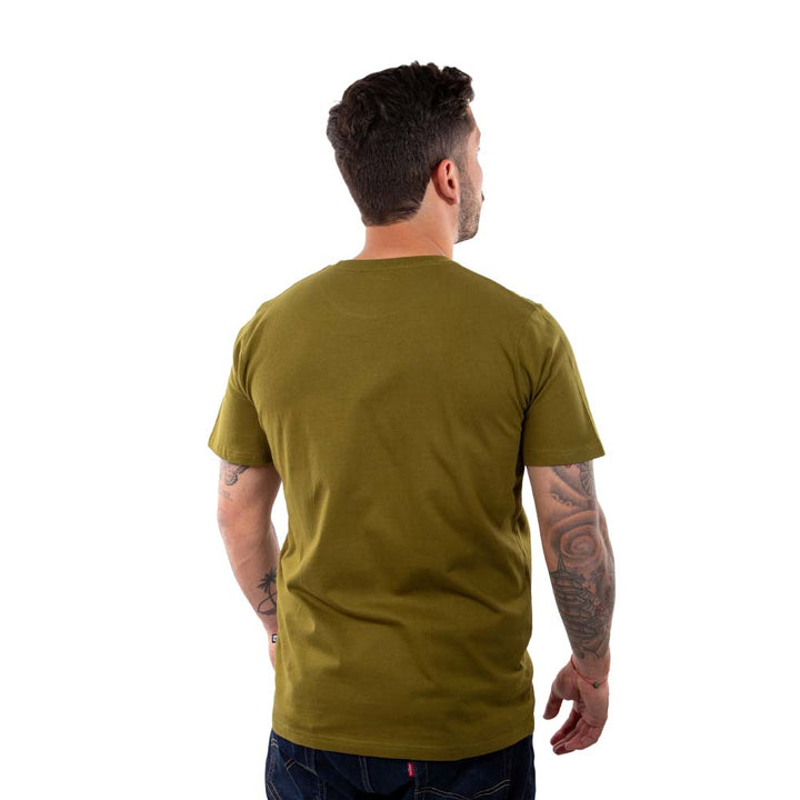 Polera Manga Corta Hombre Dublog Verde Musgo Hang Loose