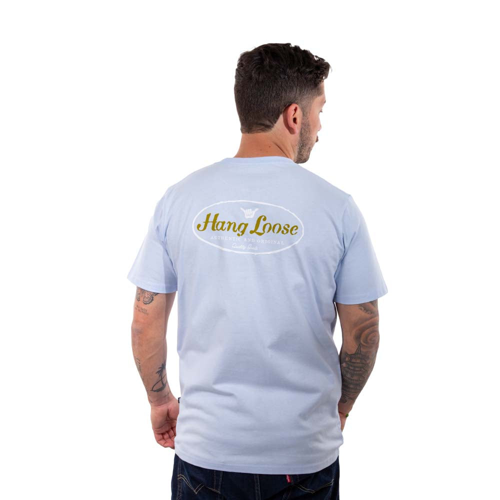 Polera Manga Corta Hombre Cali Celeste Hang Loose