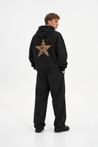 Polerón Essential Stargirl Flaw - Negro - hombre en estudio - espalda