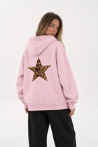 Polerón Essential Stargirl Flaw - Rosa - mujer en estudio - espalda