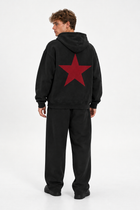 Polerón Essential Twins Flaw - Black - hombre en estudio - espalda
