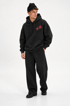 Polerón Essential Twins Flaw - Black - hombre en estudio - frente