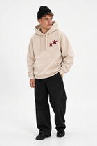 Polerón Essential Twins Flaw - Crudo - hombre en estudio - frente