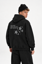 Polerón Essential Vía Flaw - Negro - hombre en estudio - espalda