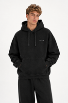 Polerón Essential Vía Flaw - Negro - hombre en estudio - frente
