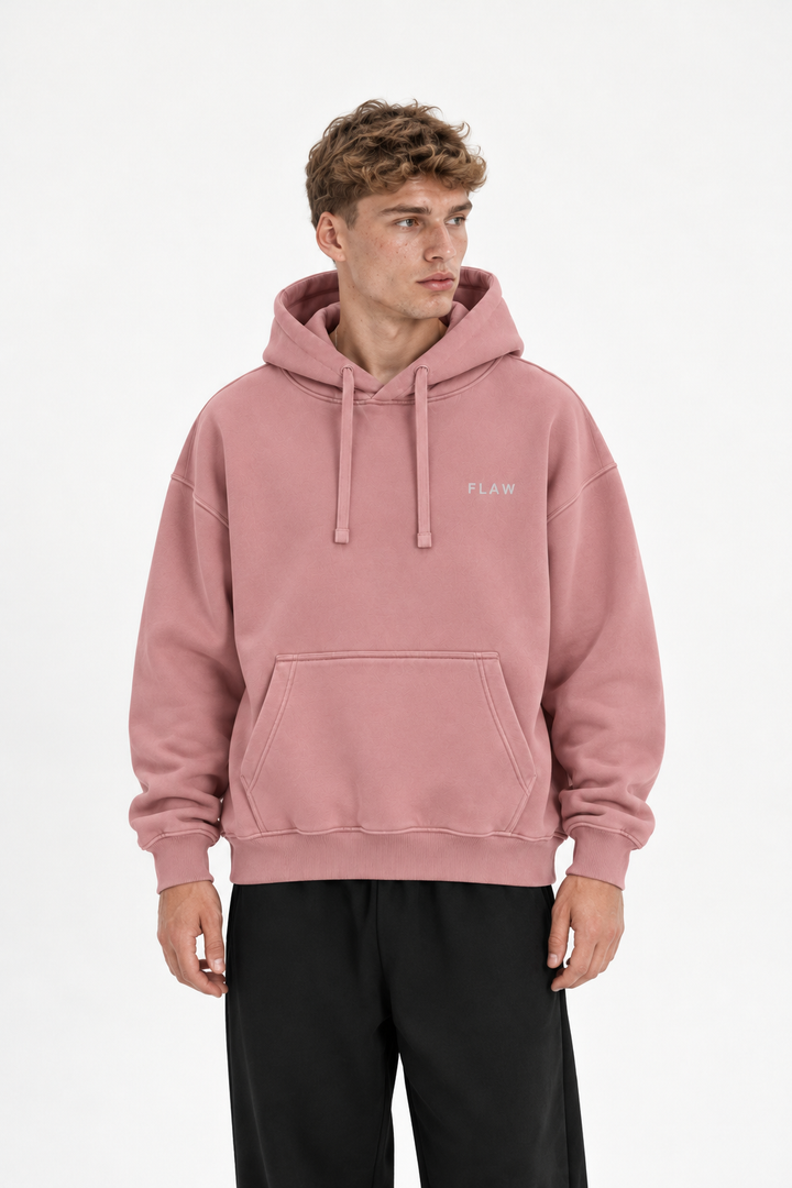 Polerón Essential Vía Flaw - Rosa palo - hombre en estudio - frente
